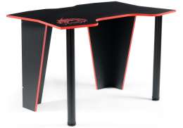 Компьютерный стол Алид черный / красный (77x73,5)